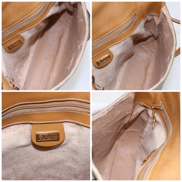 GUCCI Micro GG Supreme Web Sherry Line Bag PVC Beige 001 115 0914 Auth BA7111 - Picture 15 of 16